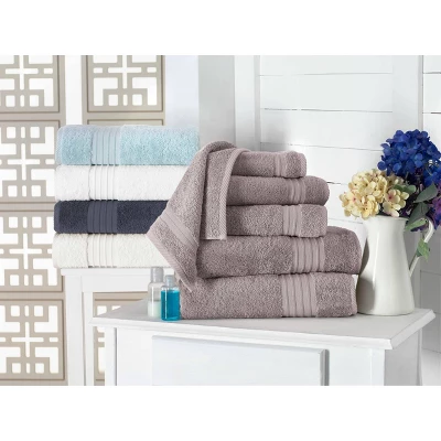 6pc Luna Turkish Bath Towel Set - Enchante Home - Image 2