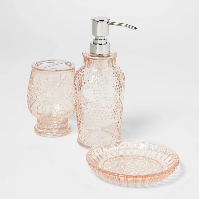 Glass Soap/Lotion Dispenser Blush - Threshold™ - Image 3
