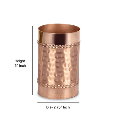 Decorative Stainless Steel Tumbler Cup Copper - Nu Steel