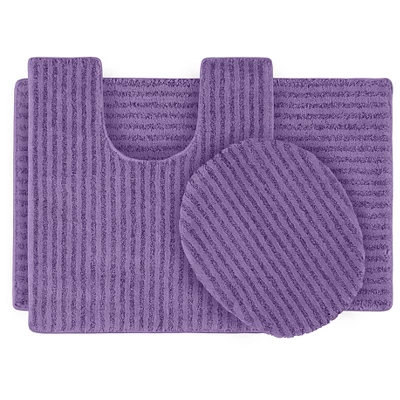3pc Sheridan Plush Washable Nylon Bath Rug Set - Garland - Image 7
