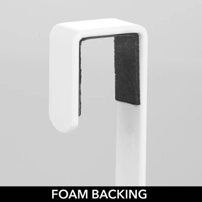 MDesign Steel Bath Over Cabinet Door Hair Tool Storage Organizer Basket - Image 5