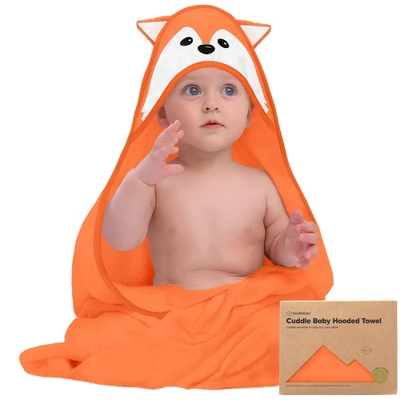 Cuddle Baby Hooded Towel, Organic Baby Bath Towel, Hooded Baby Towels, Baby Beach Towel For Newborn, Kids - Image 18