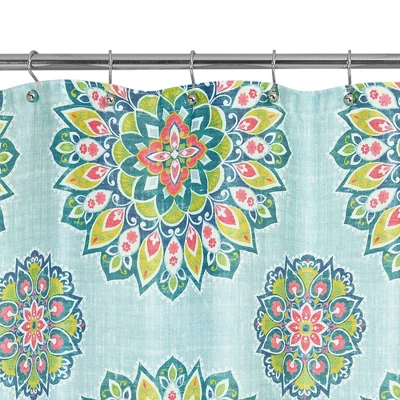 Ariel Medallion Shower Curtain Green - Allure Home Creation - Image 4