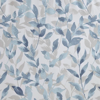 Leisha Botanical Printed Shower Curtain Blue - Image 3