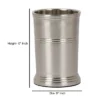 Dual Ridge Metal Toothbrush Holder - Nu Steel