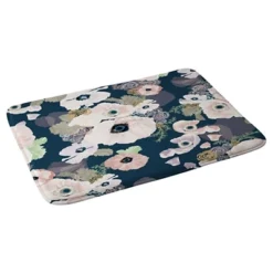 24""x36" Khristian A Howell Une Femme In Blue Cushion Bath Mat Blue - Deny Designs