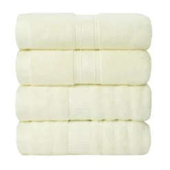 4 Pcs Soft Absorbent Breathable Bath Towel - PiccoCasa