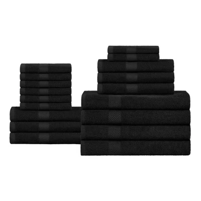 Eco-Friendly Absorbent Assorted 18-Piece Towel Set By Blue Nile Mills - Image 6