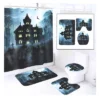 Seeing Red Halloween 4-Piece Bathroom Set | Haunted House