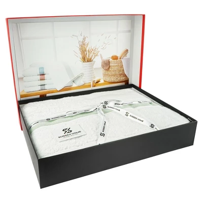 Sussexhome Hotel-Quality Bordered Ultra-Absorbent 100% Natural Cotton Bath Sheet Towel For Bathroom - 35 X 67 Inches - Image 13