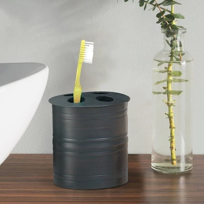 Bogart Metal Toothbrush Holder - Nu Steel