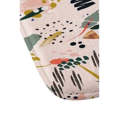 24" X 36" Brushstrokes I Bath Rug Pink - Deny Designs - Image 2