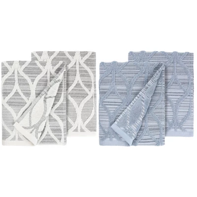 Set Of 2 Alev Jacquard Hand Towels Gray - Linum Home Textiles - Image 3