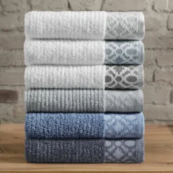 Market & Place Turkish Cotton Luxury 6-Piece Bath Towel Set