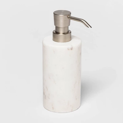 Marble Soap/Lotion Dispenser White - Threshold™ - Image 2