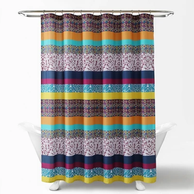 Boho Striped Shower Curtain - Lush Décor - Image 5