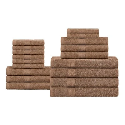 Eco-Friendly Absorbent Assorted 18-Piece Towel Set By Blue Nile Mills - Image 12