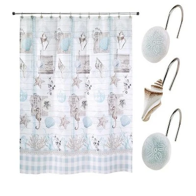 Avanti Farmhouse Shell 13 Pc Bath Accessory Set