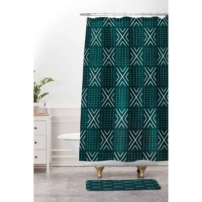 Little Arrow Design Memory Foam Bath Mat Dark Green - Deny Designs - Image 2