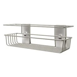 Command Metal Shower Caddy Satin Nickel
