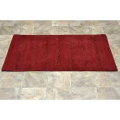 30"x50" Essence Nylon Washable Bathroom Rug Chili Red - Garland Rug